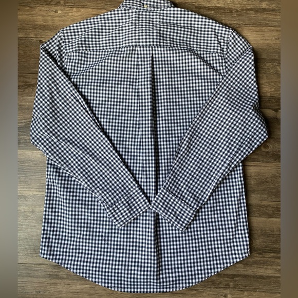 Tommy Hilfiger Navy and White Checkered Shirt Size M - Picture 9 of 9